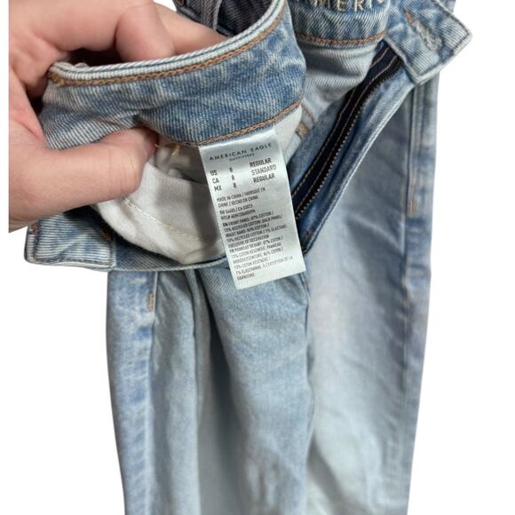 American Eagle Strigid Mom Jean in Blue Breeze - Size 8R - Picture 5 of 5
